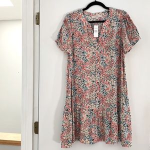 Loft Flounce Shirt Dress